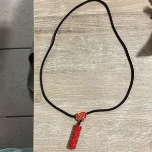 Chinese Elegant Red Pendant Necklace